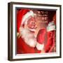 Santa 3 Stockings-Chris Consani-Framed Art Print