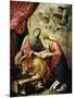 Santa Ana Enseñando a Leer a La Virgen-Juan De Las Roelas-Mounted Giclee Print