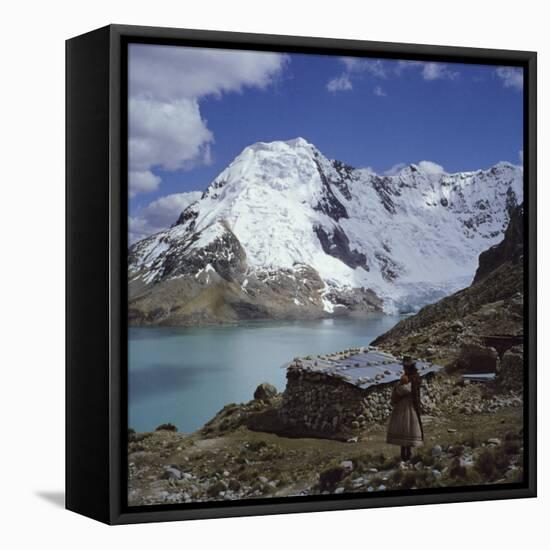 Santa Ana Lake, Raura Range, Peru-null-Framed Stretched Canvas