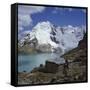 Santa Ana Lake, Raura Range, Peru-null-Framed Stretched Canvas