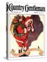 "Santa and Christmas Mouse," Country Gentleman Cover, December 1, 1933-William Meade Prince-Stretched Canvas