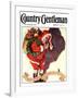 "Santa and Christmas Mouse," Country Gentleman Cover, December 1, 1933-William Meade Prince-Framed Giclee Print