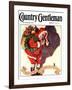 "Santa and Christmas Mouse," Country Gentleman Cover, December 1, 1933-William Meade Prince-Framed Giclee Print