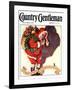 "Santa and Christmas Mouse," Country Gentleman Cover, December 1, 1933-William Meade Prince-Framed Giclee Print