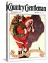 "Santa and Christmas Mouse," Country Gentleman Cover, December 1, 1933-William Meade Prince-Stretched Canvas