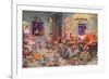 Santa and Elves, Workshop-null-Framed Giclee Print