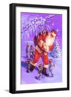 Santa and Elves-Judy Mastrangelo-Framed Giclee Print