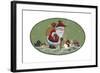 Santa and Friends-Beverly Johnston-Framed Giclee Print