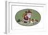 Santa and Friends-Beverly Johnston-Framed Giclee Print