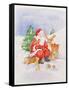 Santa and Friends-Diane Matthes-Framed Stretched Canvas