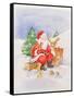 Santa and Friends-Diane Matthes-Framed Stretched Canvas