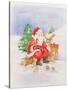 Santa and Friends-Diane Matthes-Stretched Canvas