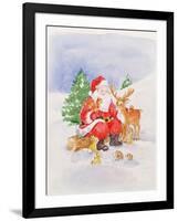 Santa and Friends-Diane Matthes-Framed Giclee Print