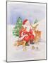 Santa and Friends-Diane Matthes-Mounted Giclee Print