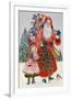 Santa and His Helper (W/C on Paper)-Catherine Bradbury-Framed Giclee Print