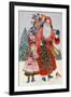 Santa and His Helper (W/C on Paper)-Catherine Bradbury-Framed Giclee Print