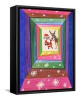 Santa and His Reindeer-Stanley Cooke-Framed Stretched Canvas