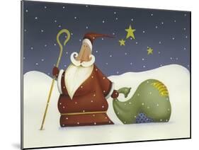 Santa and His staff-Margaret Wilson-Mounted Giclee Print