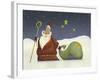 Santa and His staff-Margaret Wilson-Framed Giclee Print