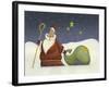 Santa and His staff-Margaret Wilson-Framed Giclee Print