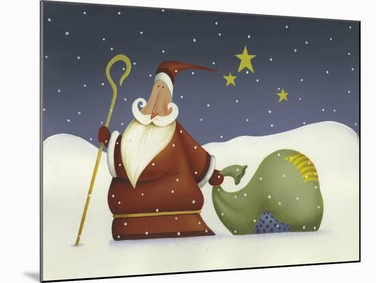 Santa and His staff-Margaret Wilson-Mounted Giclee Print