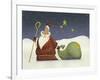 Santa and His staff-Margaret Wilson-Framed Giclee Print