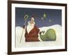 Santa and His staff-Margaret Wilson-Framed Giclee Print