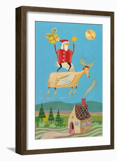 Santa and Red-Nathaniel Mather-Framed Giclee Print