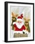 Santa and Reindeer-Beverly Johnston-Framed Giclee Print