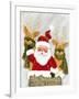Santa and Reindeer-Beverly Johnston-Framed Giclee Print
