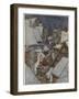 Santa and Sleigh, Rooftops-Arthur Rackham-Framed Photographic Print