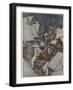 Santa and Sleigh, Rooftops-Arthur Rackham-Framed Photographic Print