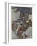 Santa and Sleigh, Rooftops-Arthur Rackham-Framed Photographic Print