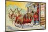 Santa and Sleigh-null-Mounted Photographic Print