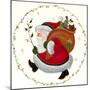 Santa and Toy Sack-Beverly Johnston-Mounted Giclee Print