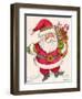 Santa and Toys-Beverly Johnston-Framed Giclee Print