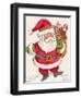 Santa and Toys-Beverly Johnston-Framed Giclee Print