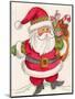 Santa and Toys-Beverly Johnston-Mounted Giclee Print