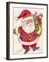 Santa and Toys-Beverly Johnston-Framed Giclee Print