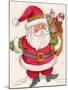 Santa and Toys-Beverly Johnston-Mounted Giclee Print