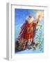 Santa and Unicorn-Judy Mastrangelo-Framed Giclee Print