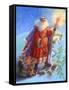 Santa and Unicorn-Judy Mastrangelo-Framed Stretched Canvas