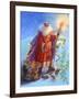 Santa and Unicorn-Judy Mastrangelo-Framed Giclee Print