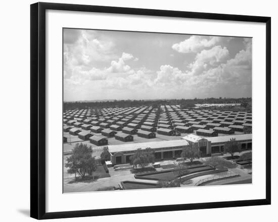 Santa Anita Reception Center-Russell Lee-Framed Photographic Print