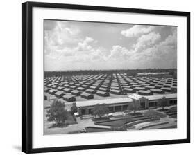 Santa Anita Reception Center-Russell Lee-Framed Photographic Print