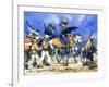 Santa Anna Led His Ill-Equipped Army on a Killing March Across the Frozen Plains of Coahuila-Angus Mcbride-Framed Giclee Print