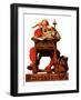 "Santa at His Desk", December 21,1935-Norman Rockwell-Framed Giclee Print