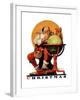 "Santa at the Globe", December 4,1926-Norman Rockwell-Framed Giclee Print