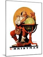 "Santa at the Globe", December 4,1926-Norman Rockwell-Mounted Giclee Print