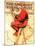 "Santa at the Map" Saturday Evening Post Cover, December 16,1939-Norman Rockwell-Mounted Giclee Print